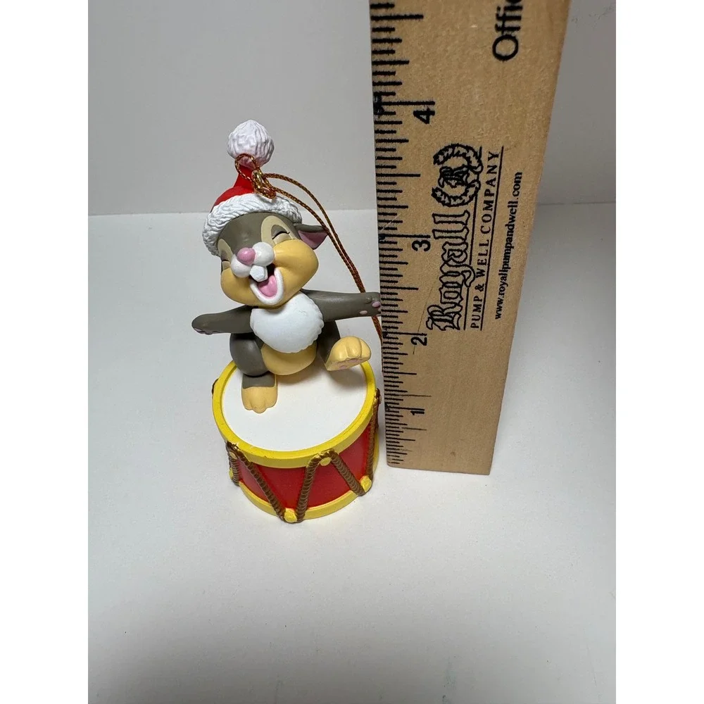 Disney Christmas Magic Thumper Rabbit on Drum Ornament Bambi Holiday w Box